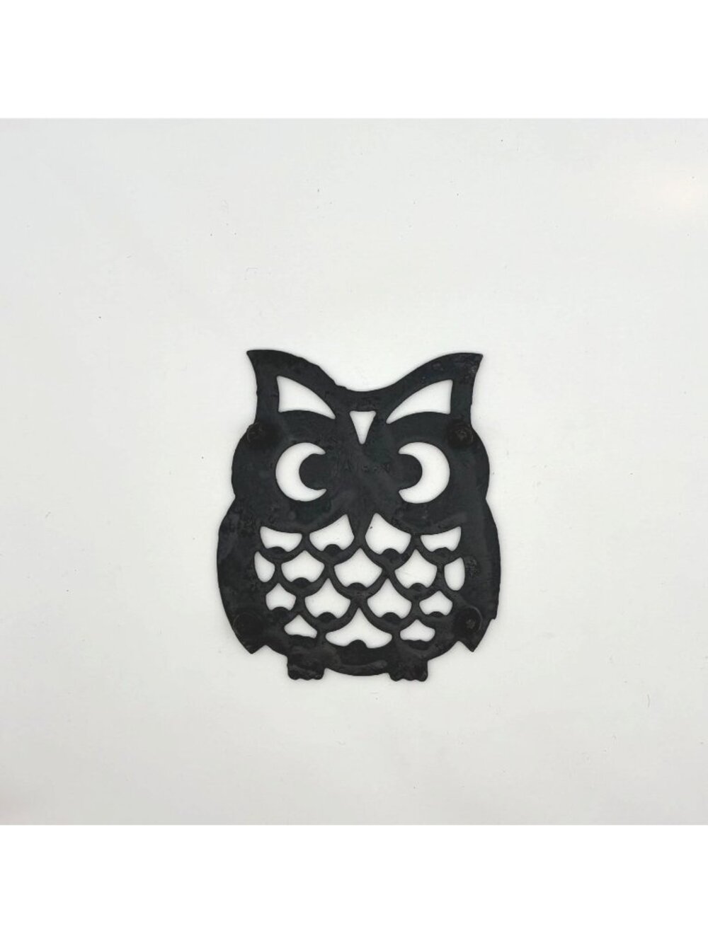 Vintage Cast Iron Owl Trivet 5" - Picture 4 of 4